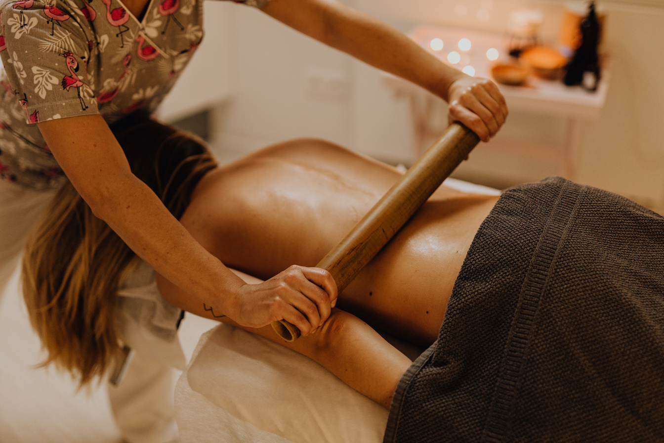 Woman During Massage Therapy